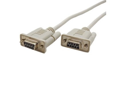 Datový kabel sériový, DB9 samice - DB9 samice, 2 m, LAPLINK, křížený, šedý, baleno v sáčku