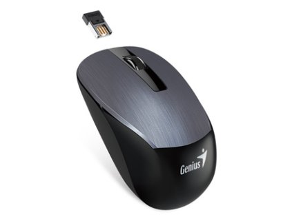Myš bezdrátová, Genius NX-7015, šedá, optická, 1600DPI