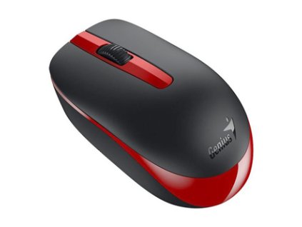 Myš bezdrátová, Genius NX-7007, černo-červená, optická, 1200DPI