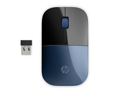 Myš bezdrátová, HP Z3700 lumiere blue, modrá, optický, 1200DPI