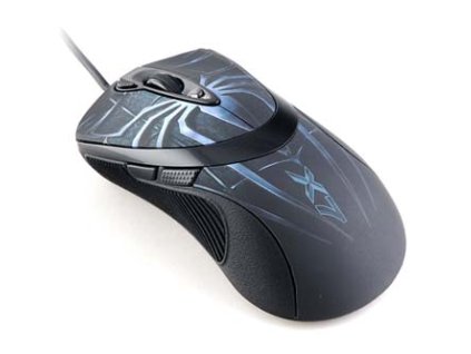 Myš drátová, A4Tech XL-747H, modrá, laserová, 3600DPI