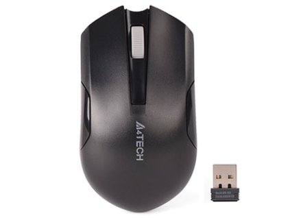 Myš bezdrátová, A4Tech G3-200NS, černá, optická, 1000DPI