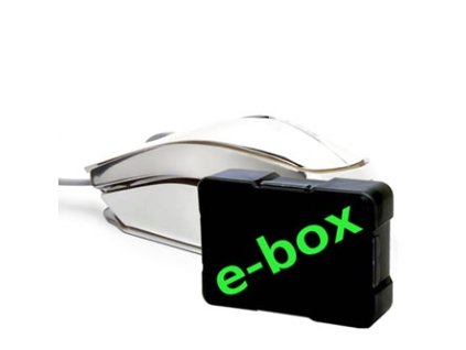 Myš drátová USB, E-blue MOOD, stříbrná, optická, 2400DPI, e-box