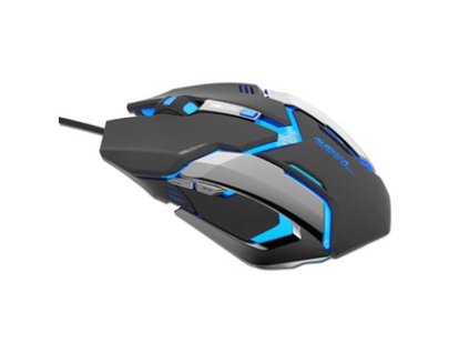 Myš drátová USB, E-blue Auroza Gaming, černá, optická, 4000DPI