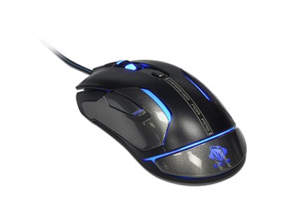 Myš drátová USB, E-blue Auroza FPS, černá, laserová, 8200DPI