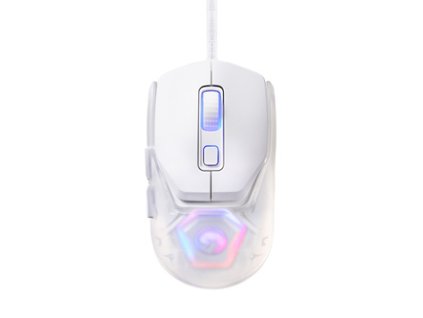 Myš drátová, Marvo FIT LITE G1, bílá, optika, 12000DPI