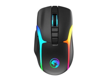 Myš bezdrátová, Marvo M729W, černá, optika, 4800DPI