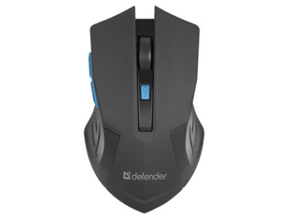 Myš bezdrátová, Defender Accura MM-275, černá, optická, 1600DPI