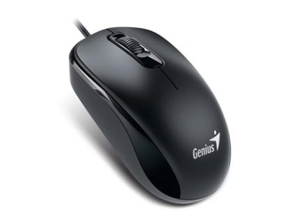 Myš drátová, Genius DX-110, černá, optická, 1000DPI