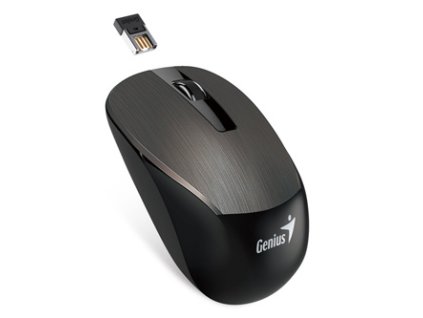 Myš bezdrátová, Genius NX-7015, čokoládová, optická, 1600DPI