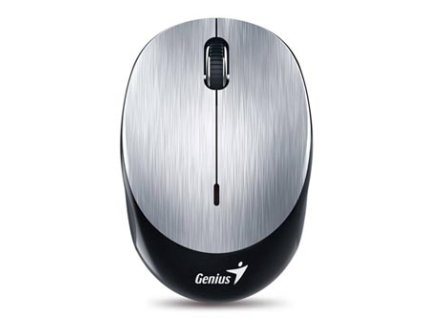 Myš bezdrátová, Genius NX-9000BT, stříbrná, optická, 1200DPI