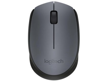 Myš bezdrátová, Logitech M170, šedá, optická, 1000DPI