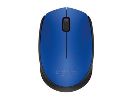Myš bezdrátová, Logitech M171, modrá, optická, 1000DPI