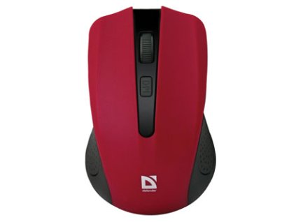 Myš bezdrátová, Defender Accura MM-935, červená, optická, 1600DPI