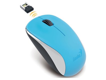 Myš bezdrátová, Genius NX-7000, modrá, optická, 1200DPI