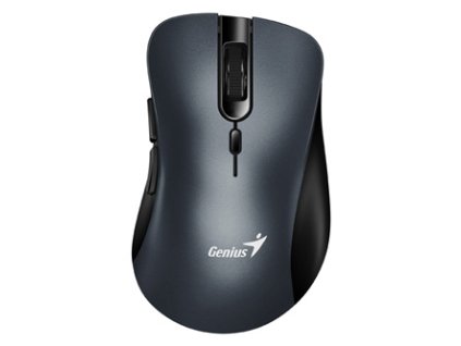 Myš bezdrátová, Genius Ergo 8100S, kovově šedá, optická, 1600DPI