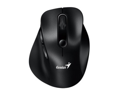 Myš bezdrátová, Genius Ergo 9000S, černá, optická, 2400DPI