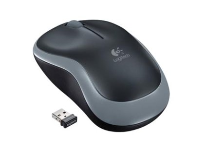 Myš bezdrátová, Logitech M185, černá, optická, 1000DPI