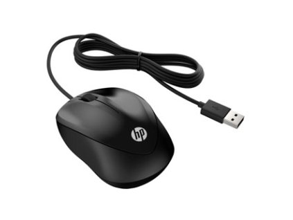 Myš drátová, HP X1000, černá, optická, 1200DPI