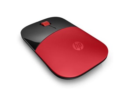 Myš bezdrátová, HP Z3700 Cardinal Red, červená, optická Blue LED, 1200DPI