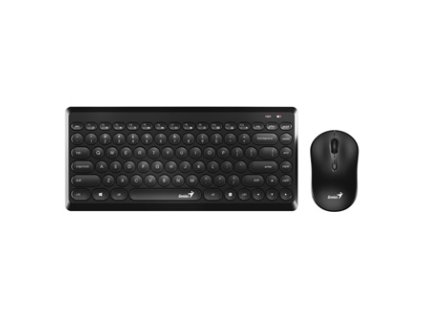 Genius LuxeMate Q8000, sada klávesnice s bezdrátovou optickou myší, 4x AAA, CZ/SK, klasická, kulaté klávesy typ 2.4 [Ghz], bezdrát