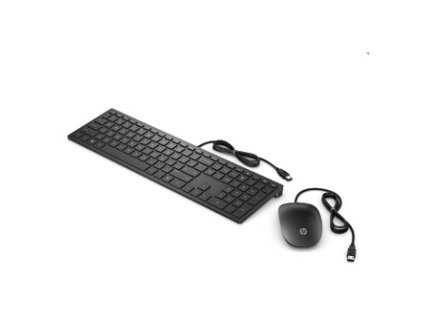 HP Pavilion Deskset 400, sada klávesnice CZ, drátová (USB), černá