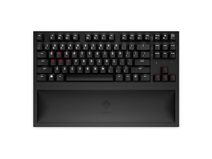 HP Omen Spacer TKL, klávesnice integrovaná, US, herní, mechanická, podsvícená typ 2.4 [GHz], bezdrátová, černá