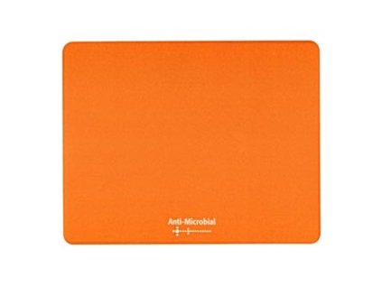 Podložka pod myš, Polyprolylen, oranžová, 24x19cm, 0.4mm, Logo, antimikrobiální