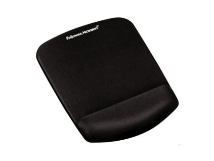 Podložka pod myš a zápěstí Fellowes PlushTouch, ergonomická, pěnová, černá, 2 cm, Fellowes