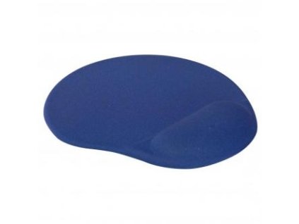 Podložka pod myš, ergonomická, gelová, modrá, Logo