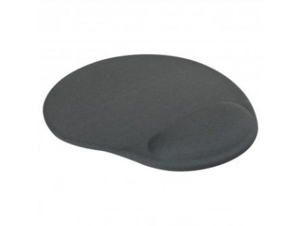 Podložka pod myš, ergonomická, gelová, šedá, Logo