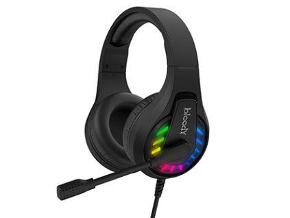 A4Tech Bloody G230, sluchátka s mikrofonem, ovládání hlasitosti, černá, herní sluchátka, USB