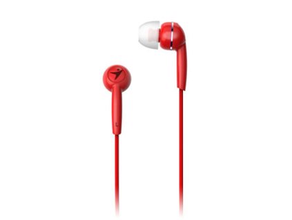Genius HS-M320, sluchátka, bez ovládání hlasitosti, červené, špuntová typ 3.5 mm jack