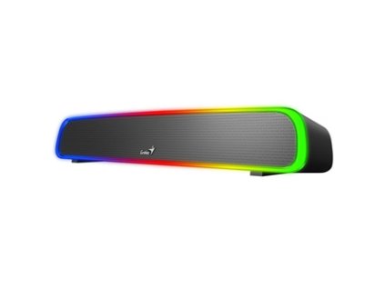 Genius SoundBar 200BT, 2.0, 4W, černý, regulace hlasitosti, podsvícené, 3,5 mm jack/ bluetooth, 120Hz-20kHz