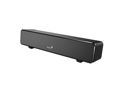 Genius SoundBar 100, 2.0, 6W, černý, regulace hlasitosti, stolní, 3,5 mm jack (USB), 110Hz-20kHz