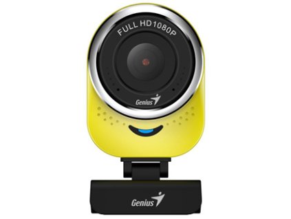 Genius Full HD Webkamera QCam 6000, 1920x1080, USB 2.0, žlutá, Windows 7 a vyšší, FULL HD, 30 FPS