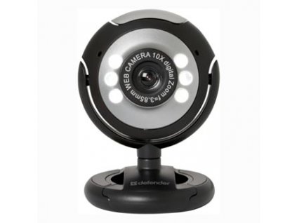 Defender Web kamera C-110, 0.3 Mpix, USB 2.0, černo-šedá, pro notebook/LCD