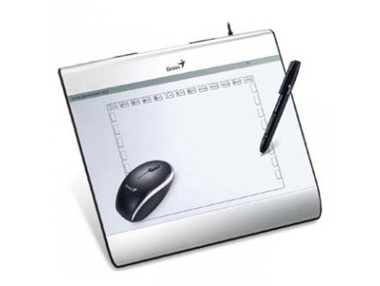 Genius, MousePen i608x, kabelový, 2540 lpi, stříbrná