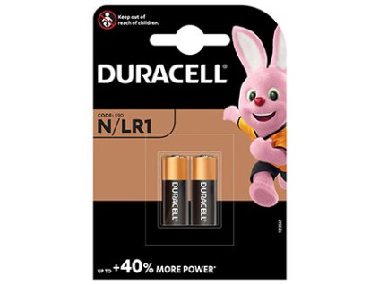 Baterie alkalická, LR1, Duracell, blistr, 2-pack, 42466, Basic