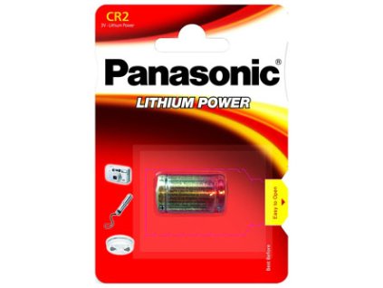 Baterie lithiová, CR2, 3V, Panasonic, blistr, 1-pack