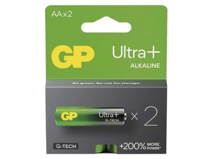 Baterie alkalická, AA, 1.5V, GP, blistr, 2-pack, Ultra Plus