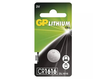 Baterie lithiová, CR1616, 3V, GP, blistr, 1-pack
