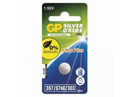 Baterie oxid stříbra, SR44, 1.55V, GP, blistr, 1-pack