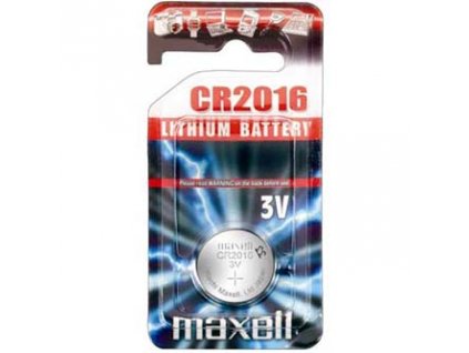 Baterie lithiová, CR2016, 3V, Maxell, blistr, 1-pack