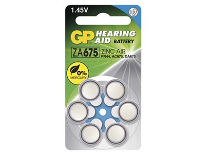 Baterie zinkovzdušná, do naslouchadel, 1.4V, GP, blistr, 6-pack