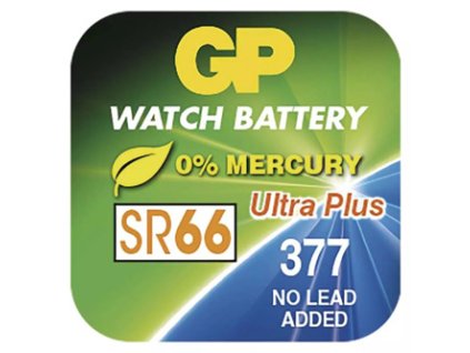 Baterie alkalická, SR66, 1.55V, GP, blistr, 10-pack, Ultra plus