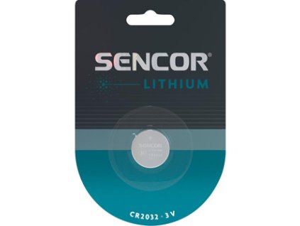 Baterie lithiové, CR2032, 3V, Sencor, blistr, 1-pack