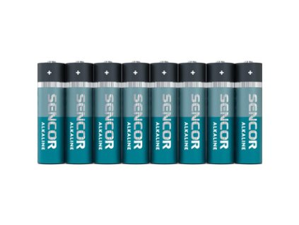 Baterie alkalická, AA, 1.5V, Sencor, krabička, 40-pack, 5x8-pack