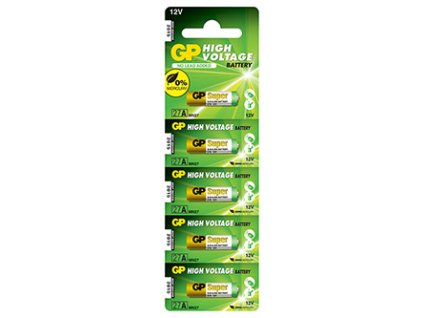 Baterie alkalická, 27A, MN27, 12V, GP, blistr, 5-pack