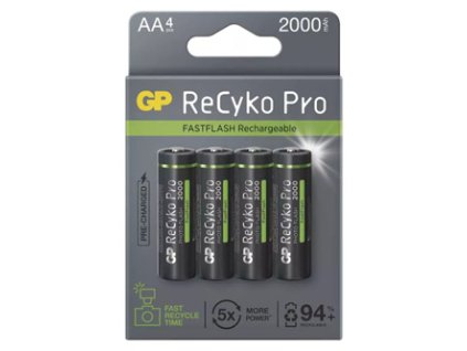 Nabíjecí baterie, AA (HR6), 1.2V, 2000 mAh, GP, papírová krabička, 4-pack, ReCyko Pro Photo Flash